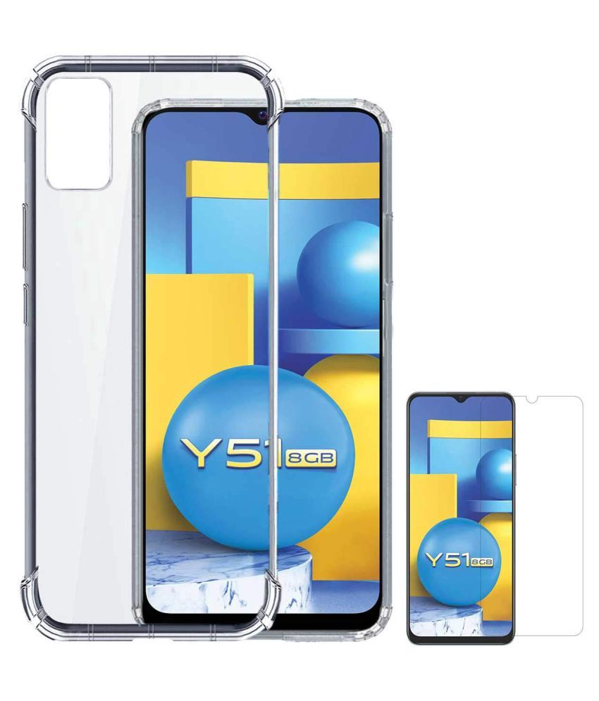     			Vivo Y51 2020 Shock Proof Case Kosher Traders - Transparent Premium Transparent Case