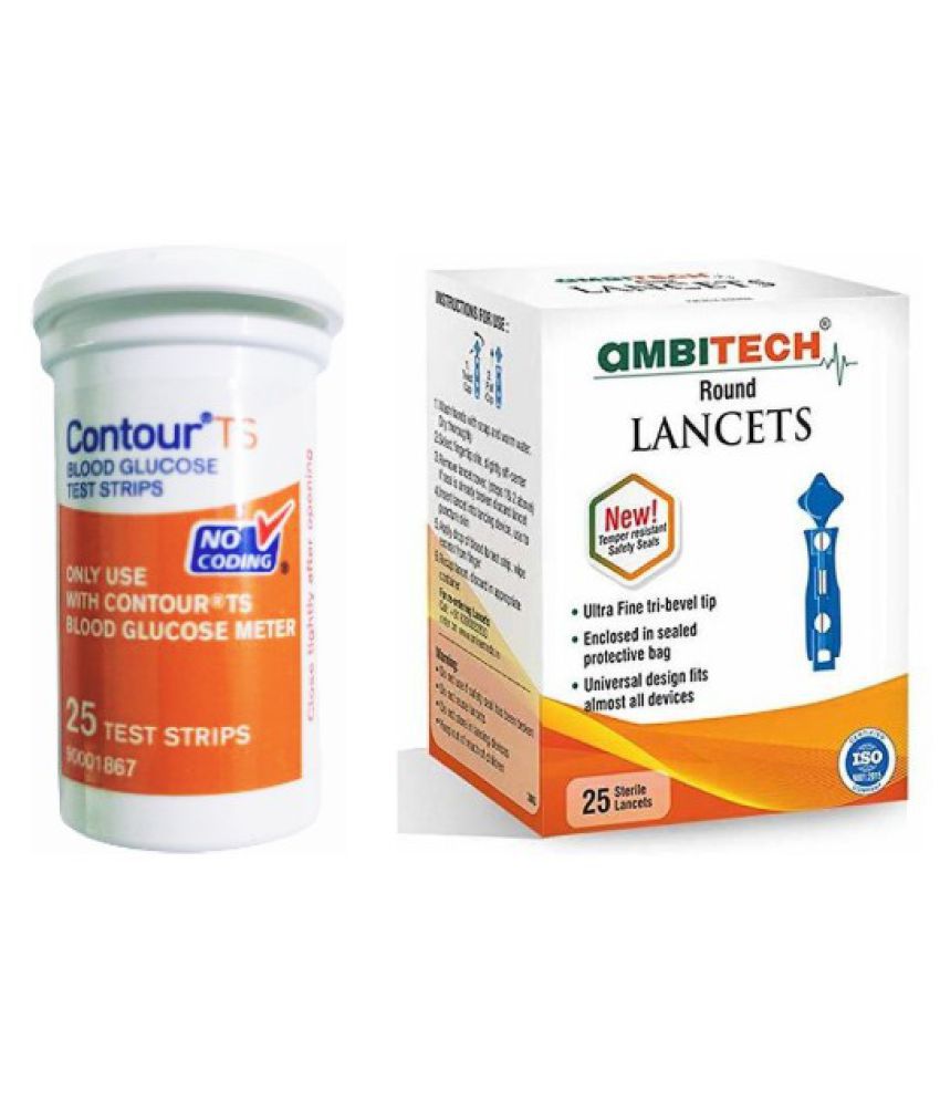     			CONTOUR TS 25 Test Strips with 25 Lancets Expiry Jan 2024