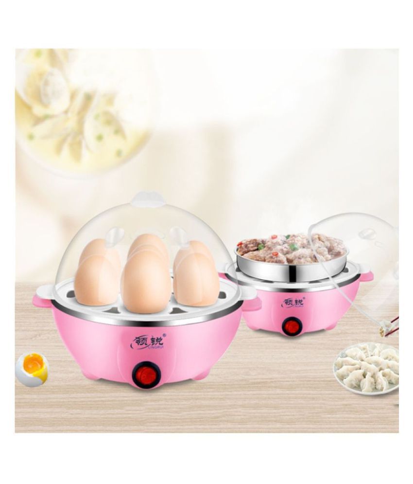     			Earmark Egg Boiler Electric Automatic Off 7 Egg Poacher for Steaming, Cooking Also Boiling and Frying, Multi Colour