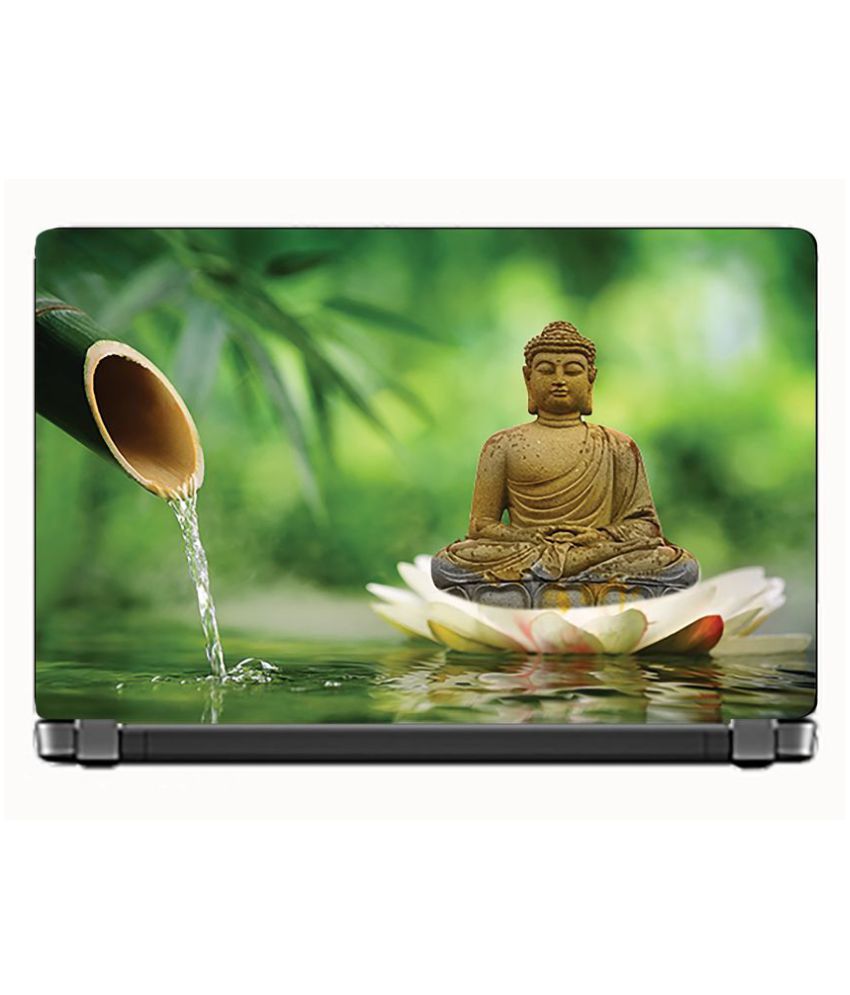     			Laptop Skin Peace of mind-buddha Premium matte finish vinyl HD printed Easy to Install Laptop Skin/Sticker/Vinyl/Cover for all size laptops upto 15.6 inch