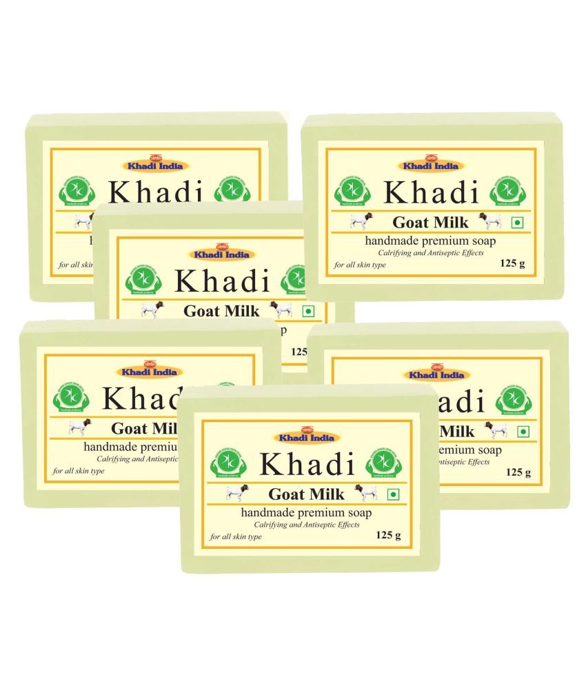     			Premium Khadi Goat Milk Soap 750 g Pack of 6