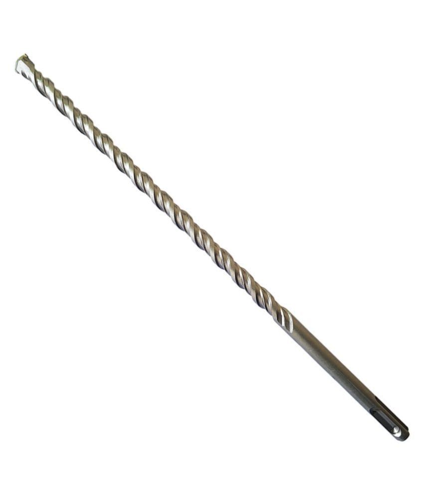 S4 Steel (12 x 310mm) Cross Tip Plus Hammer Drill Bit (Silver)