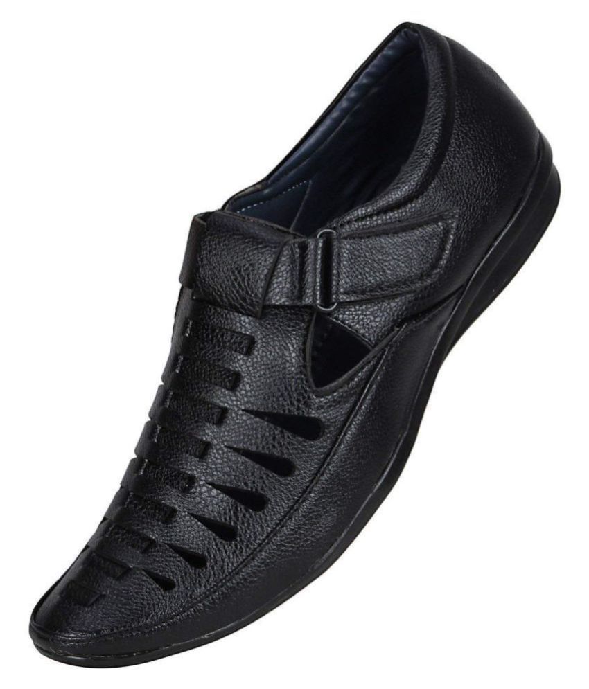 synthetic leather sandals