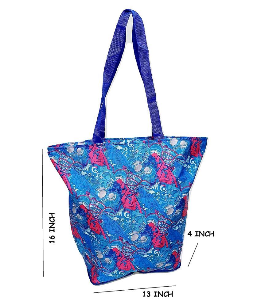     			Da Tasche Blue Shopping Bags - 1 Pc