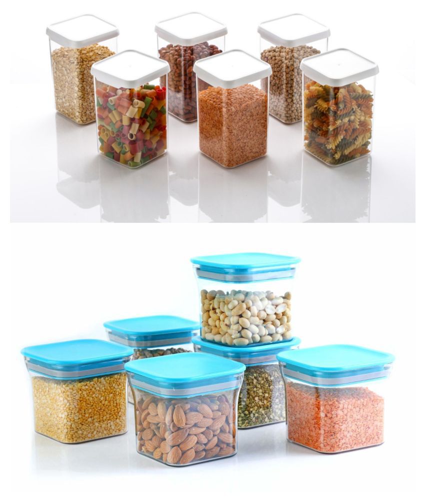     			Analog kitchenware Grocery, Dal, Pasta Polyproplene Food Container Set of 12 1600 mL
