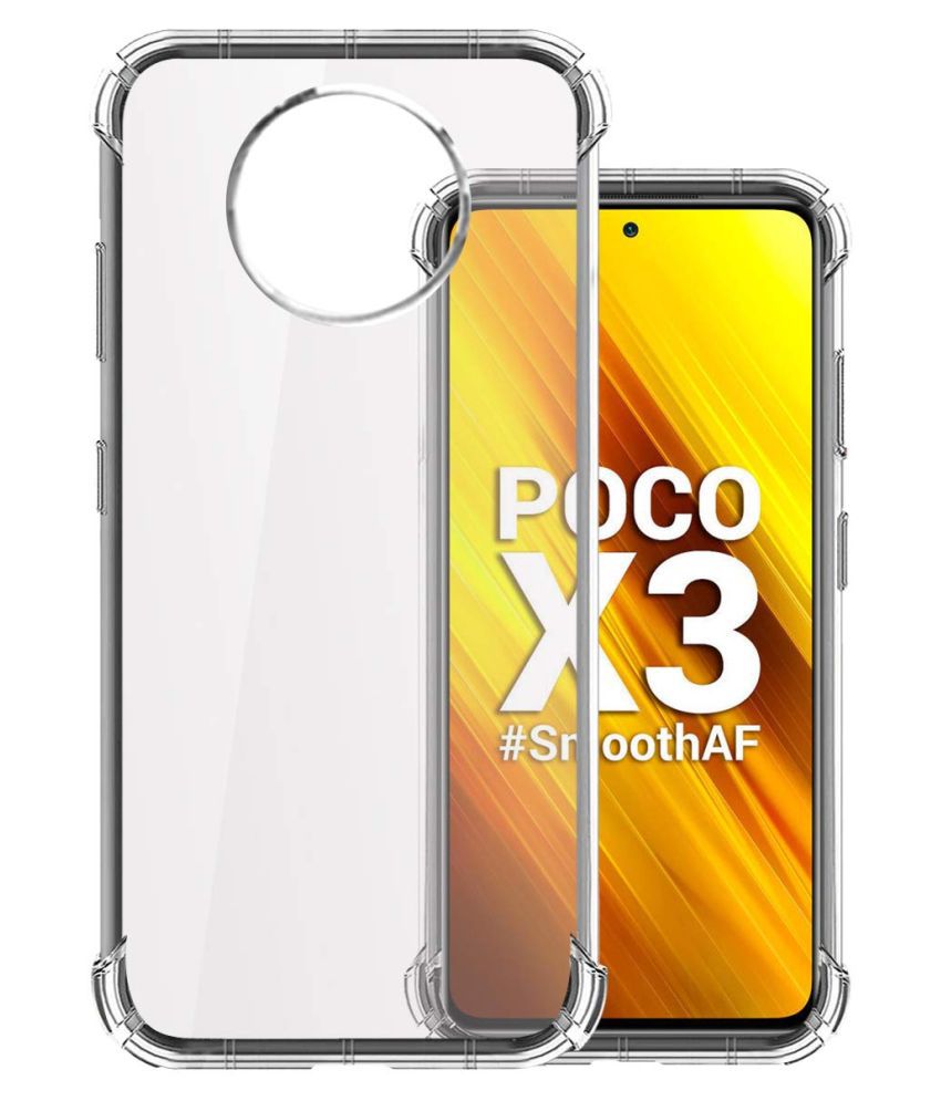     			Xiaomi Poco X2 Plain Cases Megha Star - Transparent Premium Transparent Case