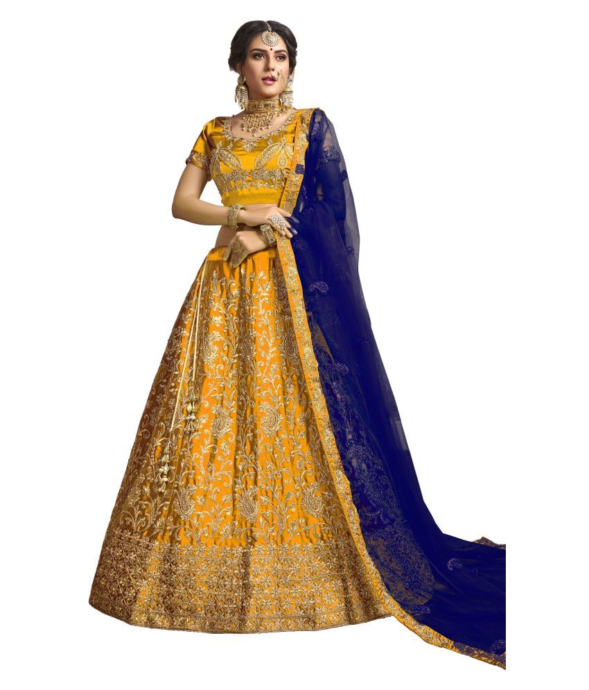 yellow chaniya choli for navratri
