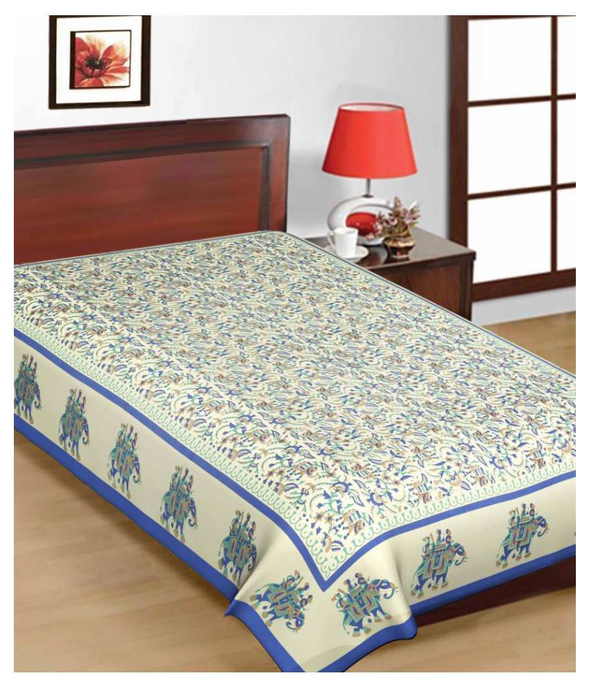     			Uniqchoice Cotton Single Bedsheet ( 225 cm x 150 cm )