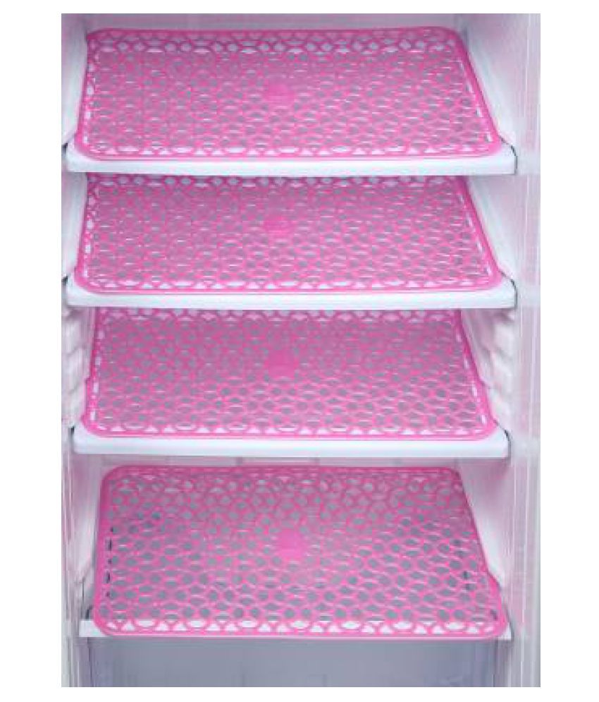     			CreadCraft Set of 4 PVC Pink Fridge Mats