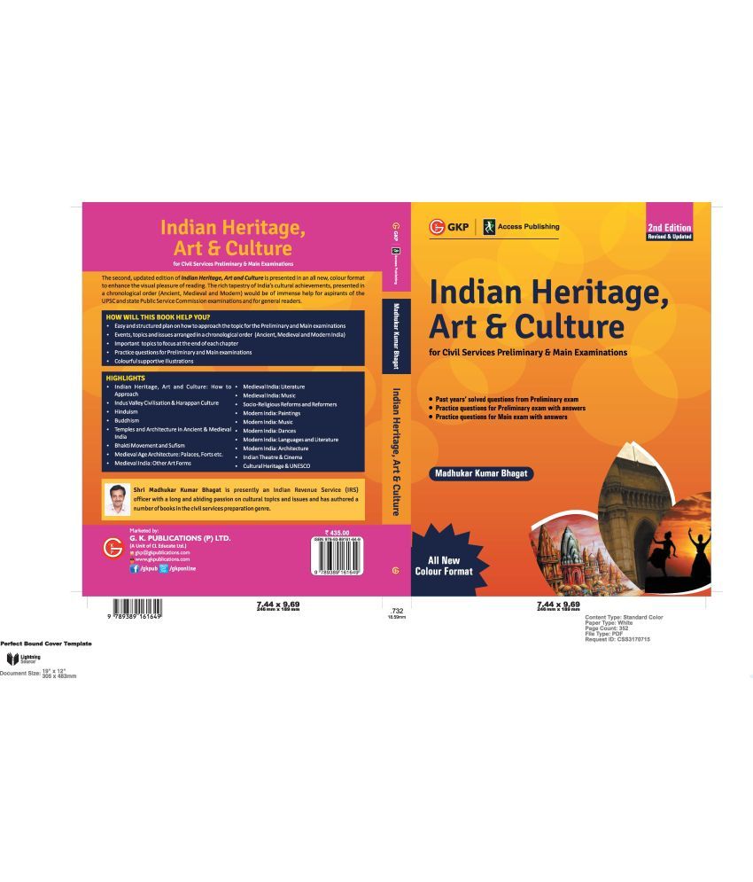 Indian Heritage, Art and Culture (Preliminary & Main) 2ed - Multicolour ...