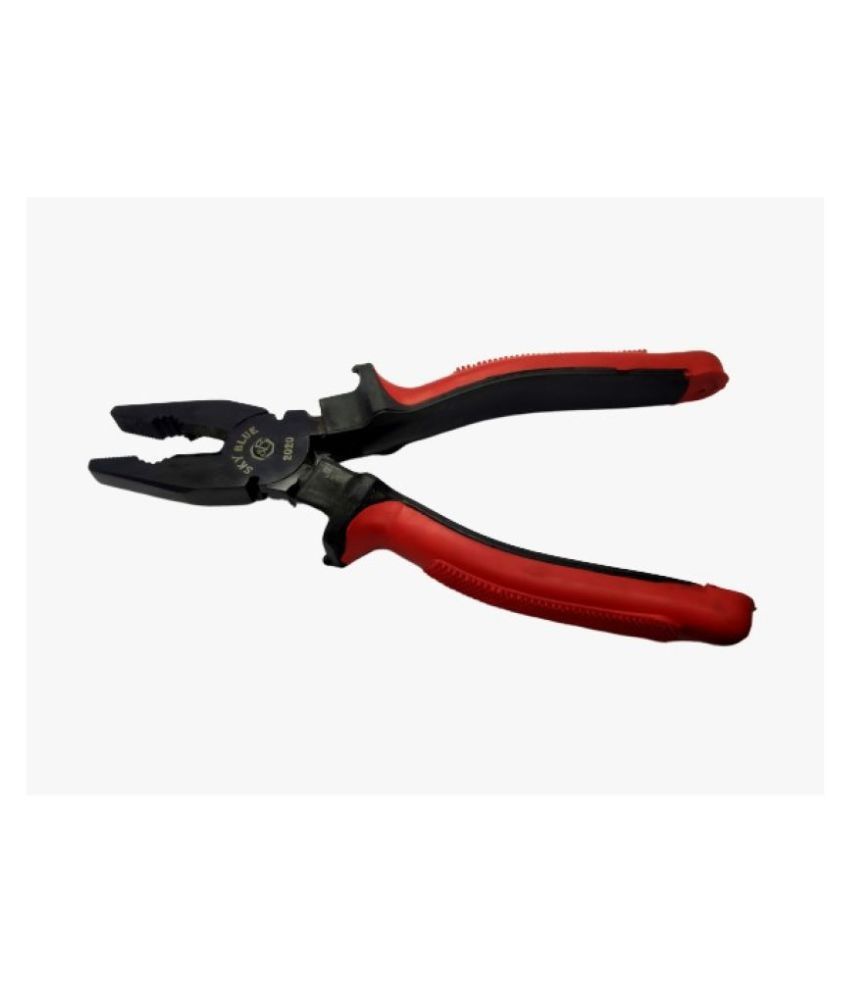     			Sky Blue Enterprises Sturdy Steel Combination 8-Inch Plier (Red & Black) Pincer Plier  (Length : 16 inch)