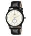 Hemt HM GR6619 WHT BLK Leather Analog Men's Watch
