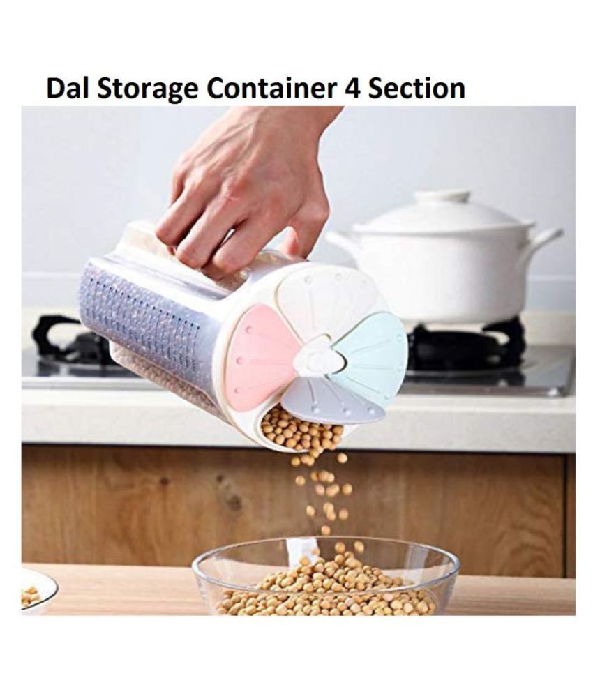 SHARUJA Dal Storage Polyproplene Dal Container Set of 1 2500 mL: Buy ...