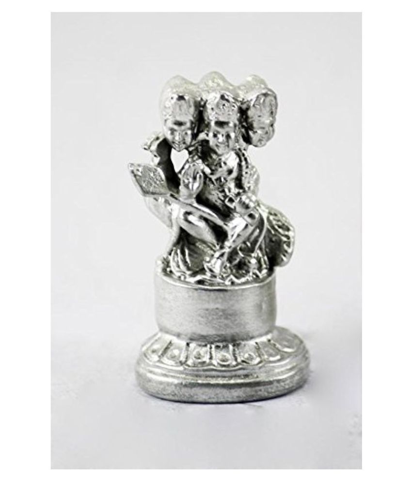     			KESAR ZEMS Mercury Lord Kartikeya Idol Parad Statue For Pooja (2 x 2 x 4 Cm, Silver) 43Gm