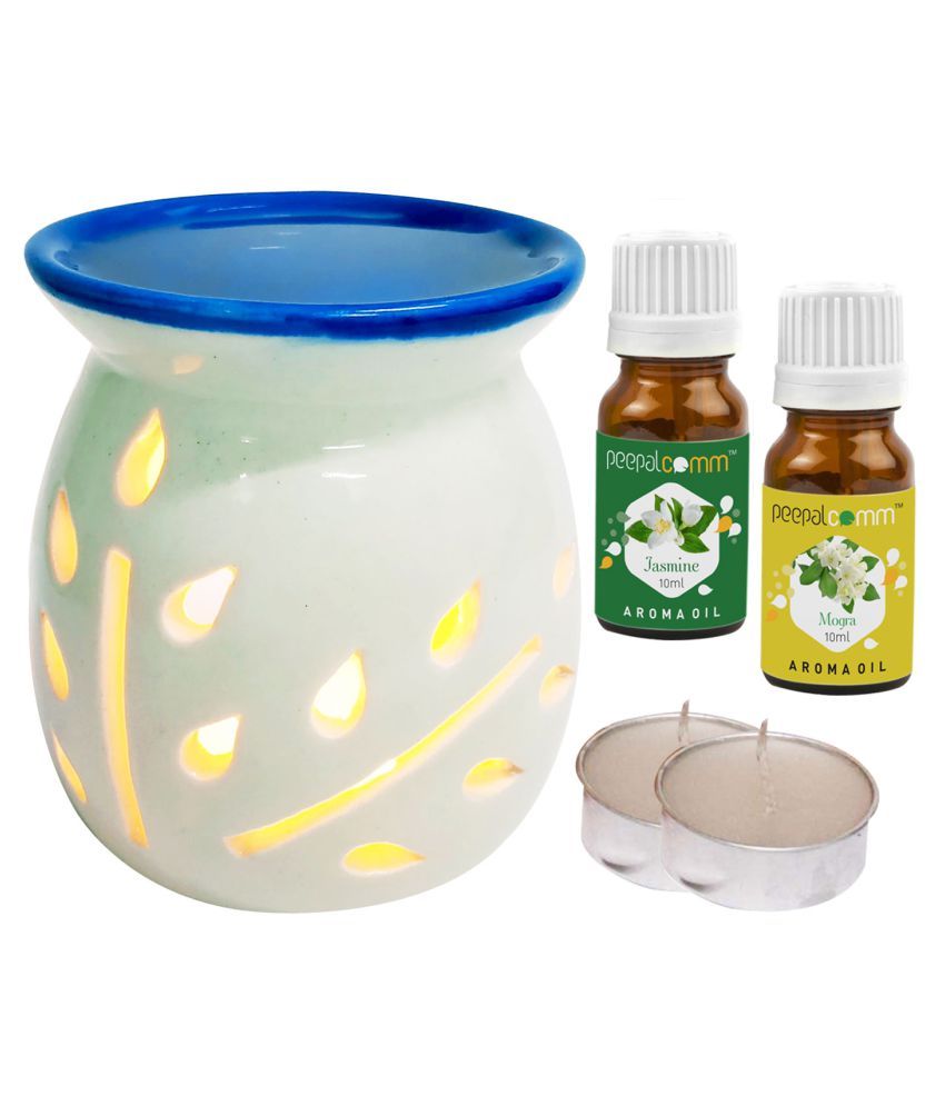     			Peepalcomm Ceramic Aroma Oils & Diffusers Set - Pack of 5