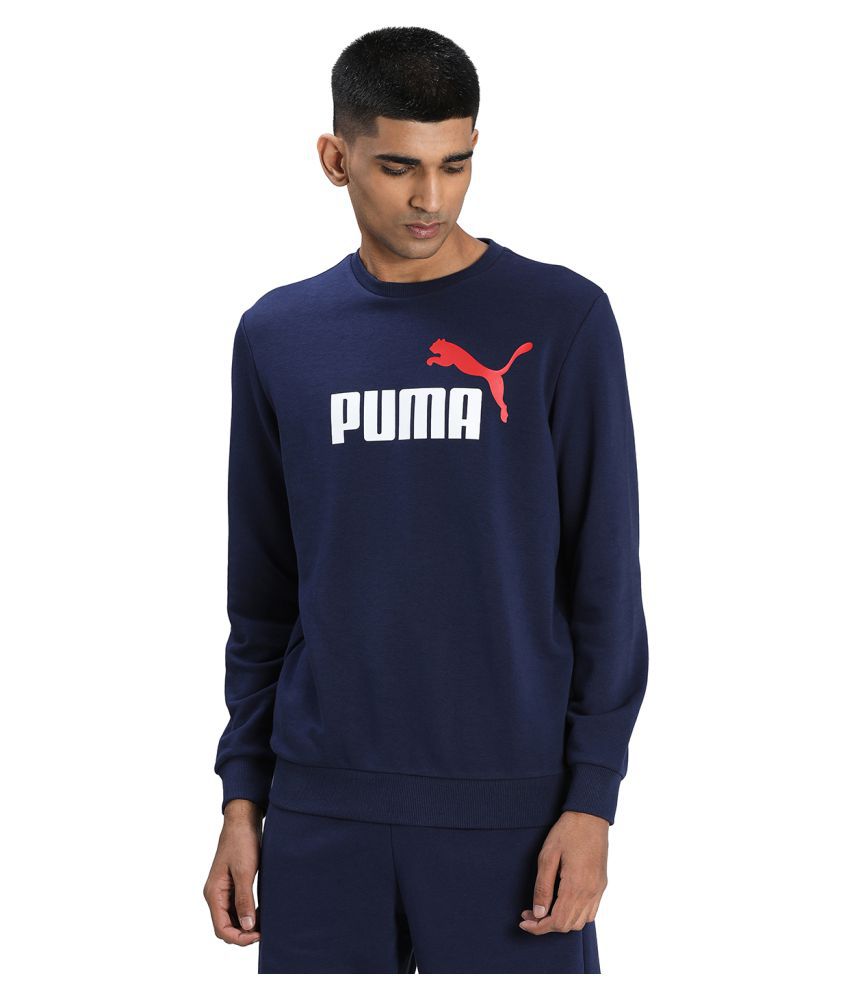 Puma Blue Poly Cotton Sweatshirt Single Pack - Buy Puma Blue Poly ...