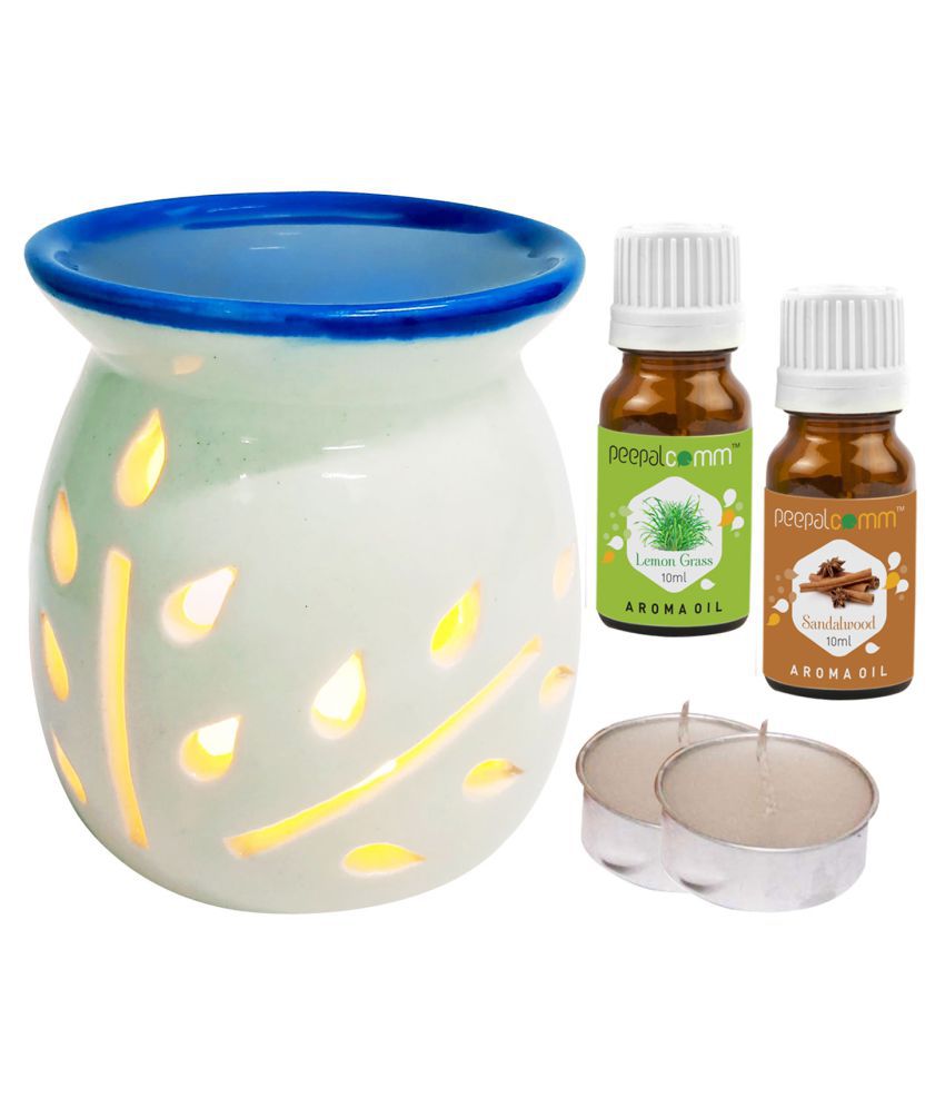     			Peepalcomm Ceramic Aroma Oils & Diffusers Set - Pack of 5