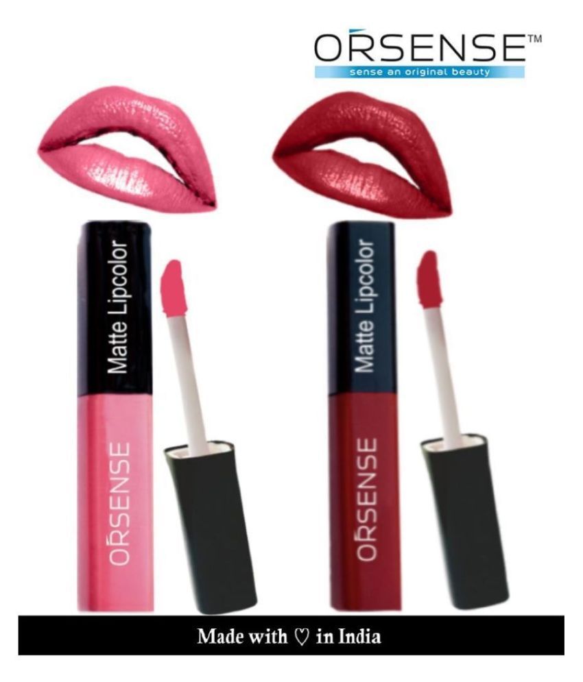     			orsense Liquid Lipstick Ruby Red Pack of 2 20 g