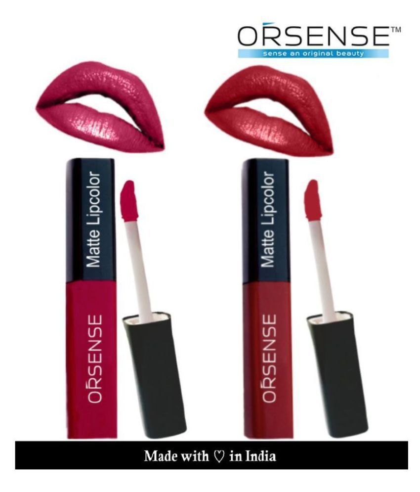     			orsense Liquid Lipstick Ruby Red Pack of 2 20 g