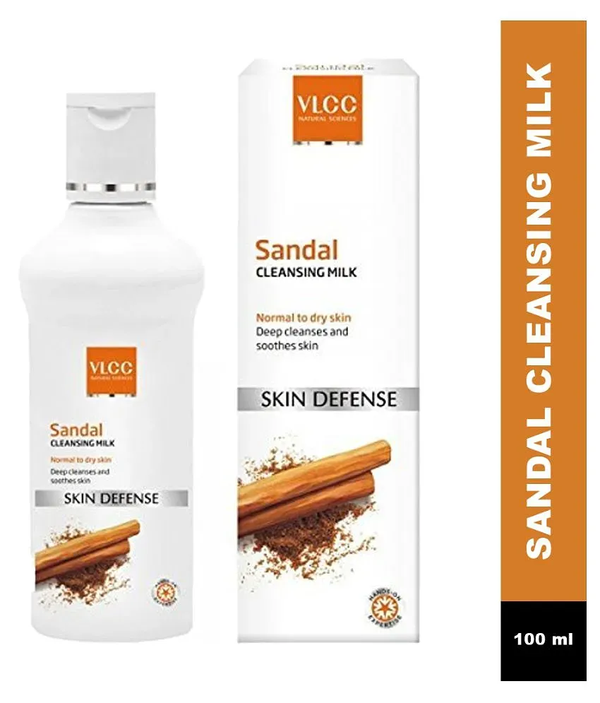 VLCC Sandal Cleansing Milk -100ml- Deep Cleanses & Soothes Skin With Sandal  | eBay