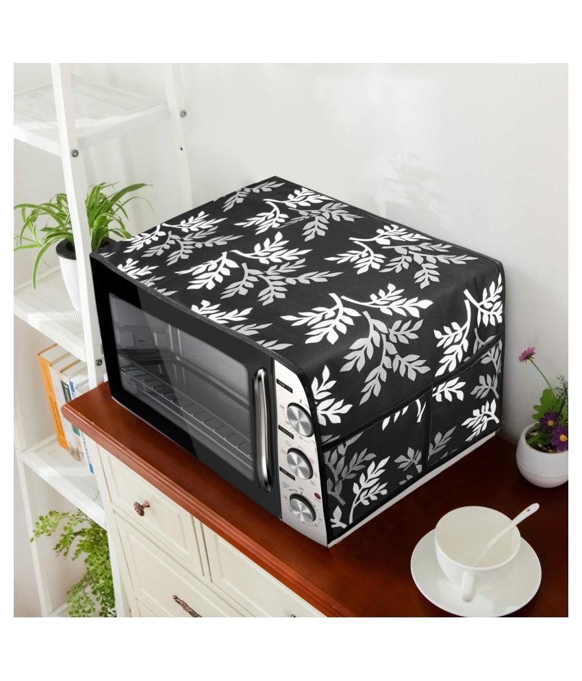     			E-Retailer Single Polyester Black Microwave Oven Cover -