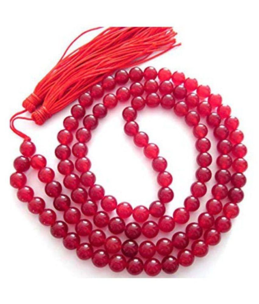 Red Carnelian 6mm Jap Mala Natural Agate Stone Mala: Buy Red Carnelian ...