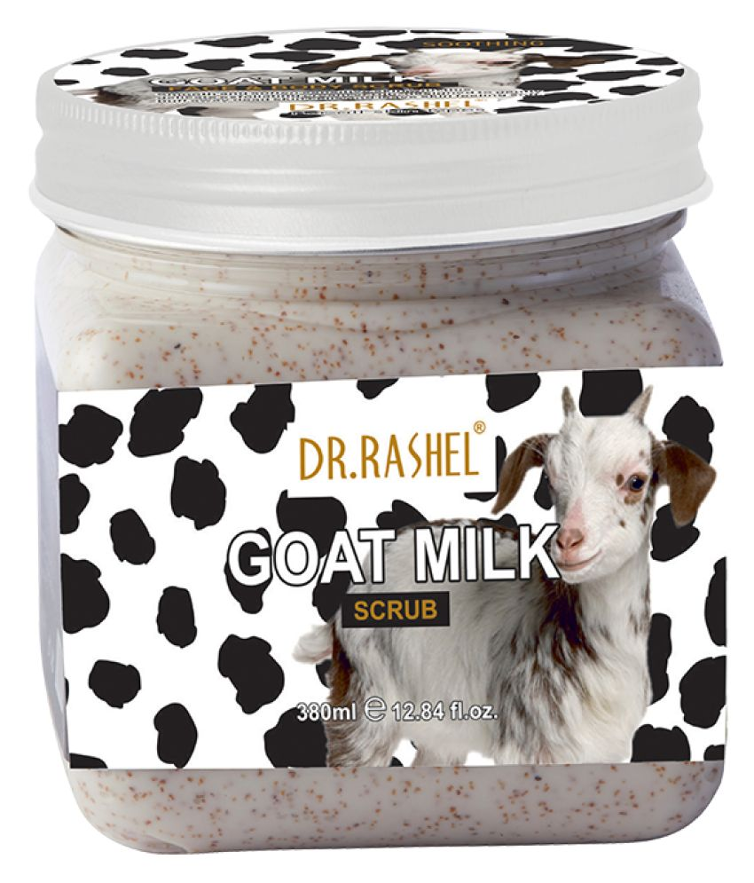     			DR.RASHEL Goat Milk  Face & Body Scrub Exfoliates & Remove Dead Skin cell For Glowing Skin 380 ml