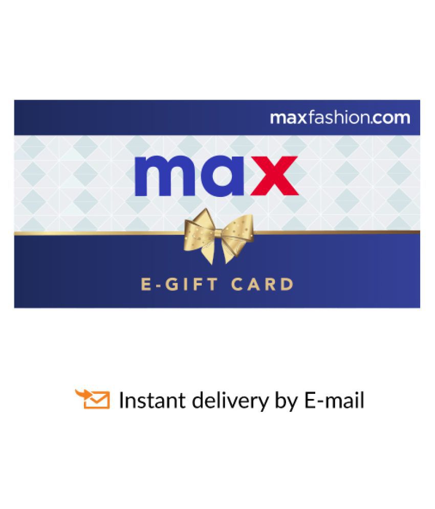 Max Fashion Online EGift Card Buy Online on Snapdeal