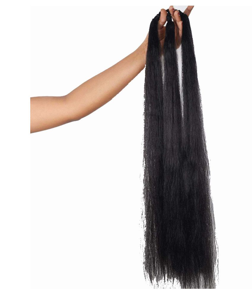 syraa Straight Cold Fusion Hair Extension set of 2 Brown paranda Pack