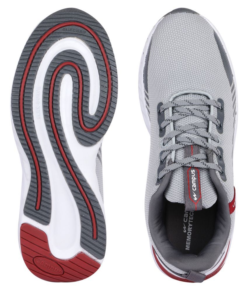 Buy Campus Simba Pro Gray Running Shoes 