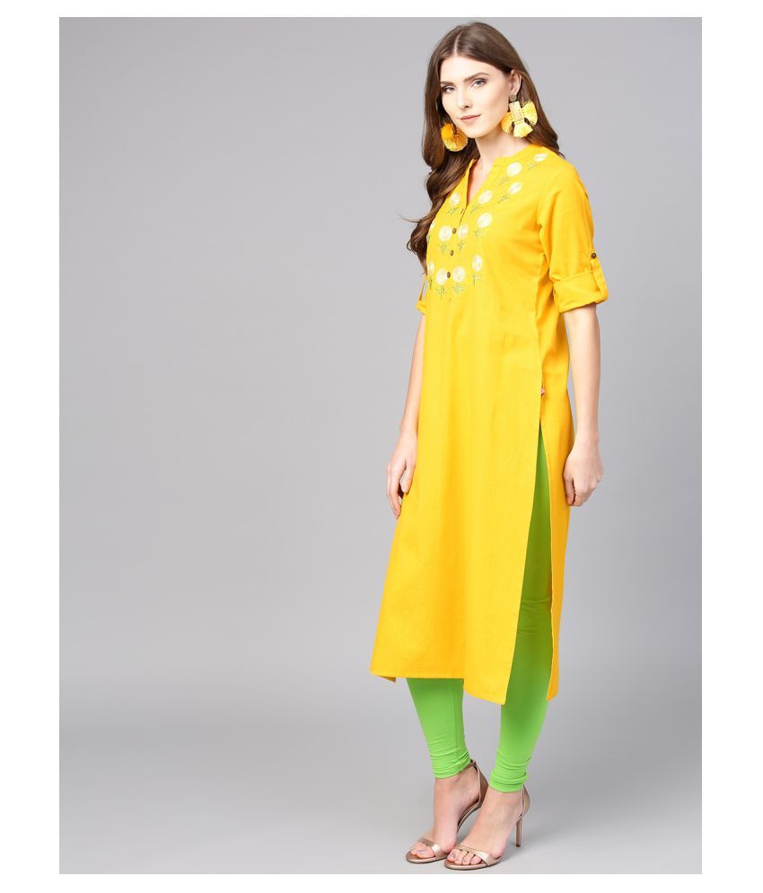 varanga yellow kurta