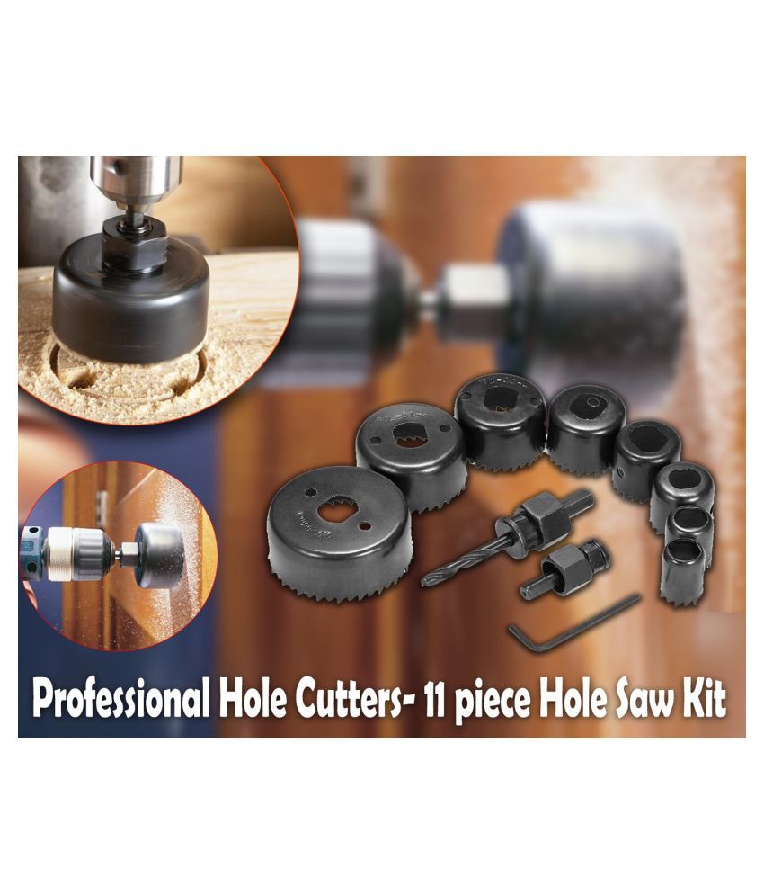 Super Gravy Professional Hole Cutters- 11 Piece Hole Saw Kit, 19-64MM ...