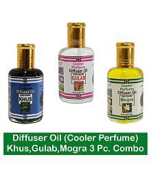 Indra Sugandh Khus, Gulab, Mogra Cooler Perfume -Combo of 3 Pieces