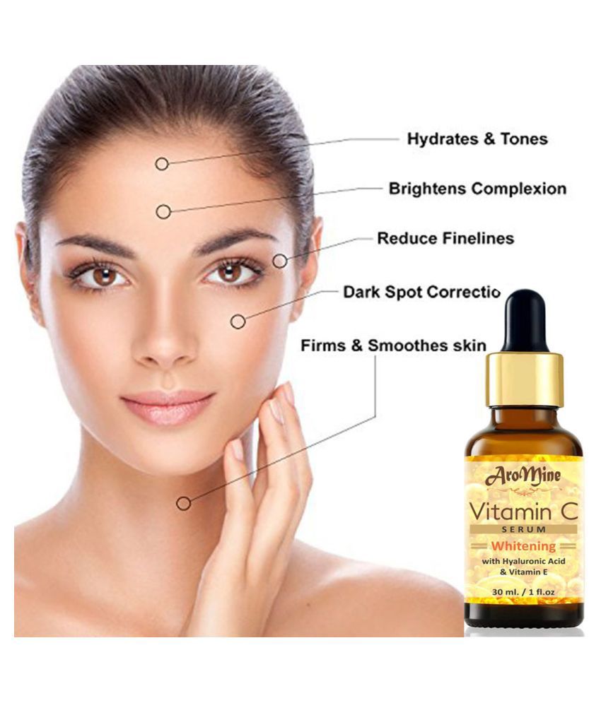 Aromine Vitamin C Serum - Skin Whitening & Anti Ageing Face Serum SPF 20 30 mL
