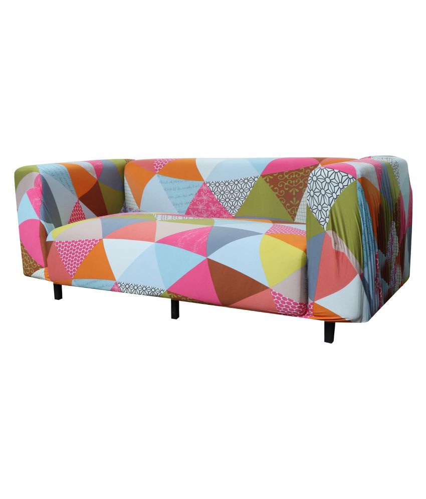     			House Of Quirk 3 Seater Polyester Single Sofa Cover Set