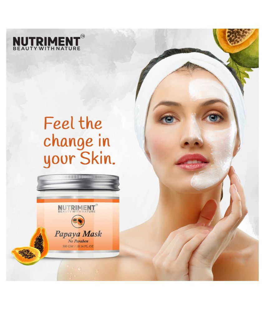 Nutriment Papaya Mask For Hydrating Skin Paraben Free Face Mask 300
