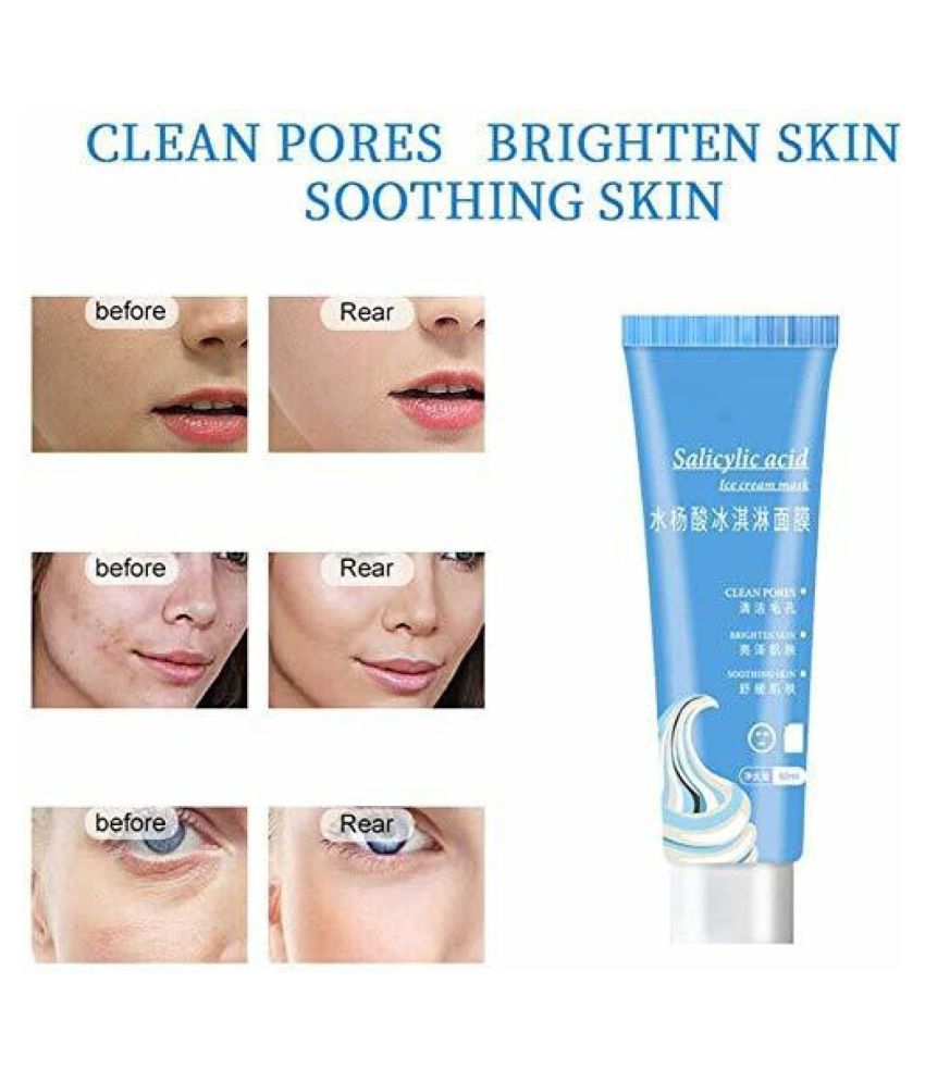 Uni5 Salicylic Ice Cream Skin Brightening Face Mask Gel 120 gm: Buy ...