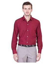 formal shirts for men maroon