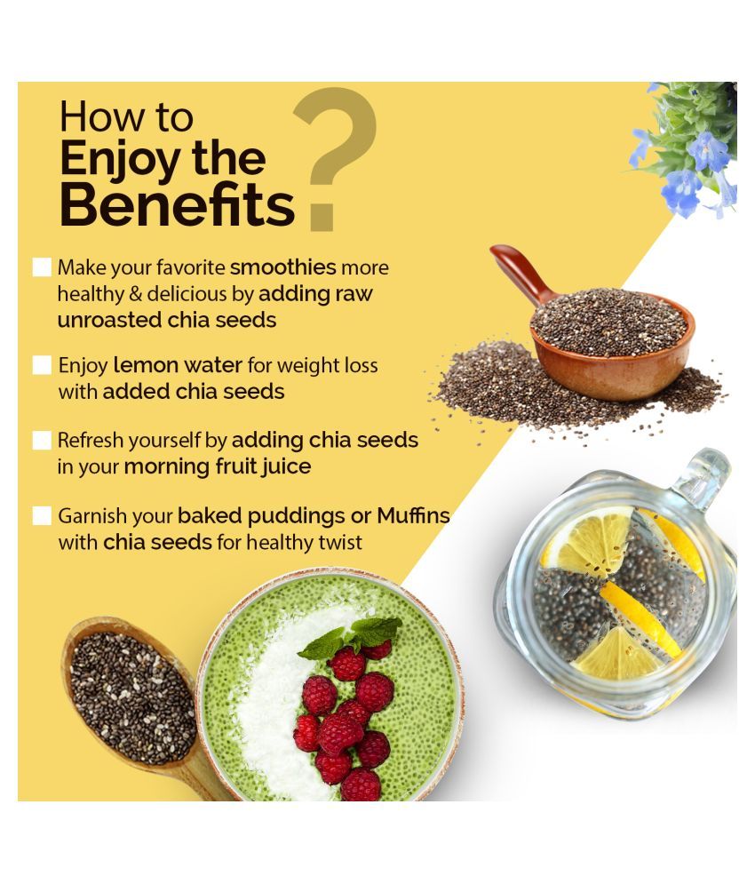 Neuherbs Organic Raw Unroasted Chia seed for weight loss management