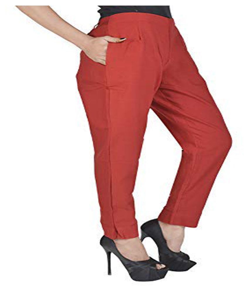 Buy Antigravity Black Poly Cotton Trousers Online at Best Prices in India   Snapdeal