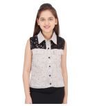 Cutecumber Pack of 1 Girls Georgette Top ( Beige )