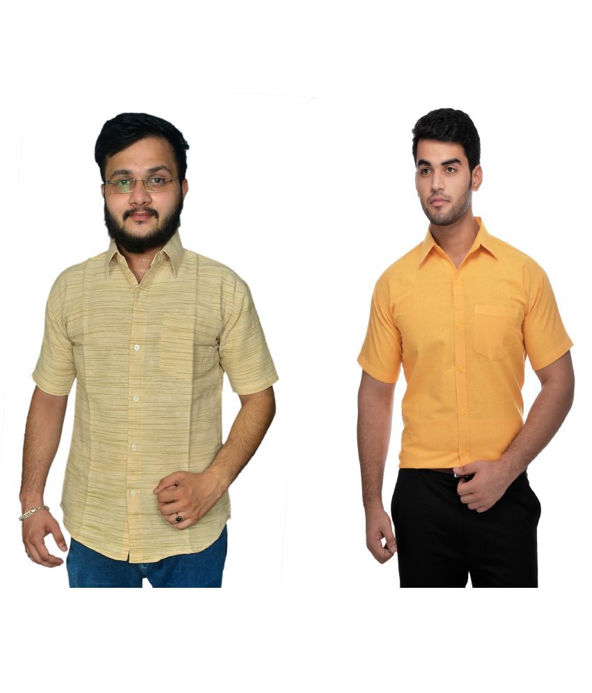     			DESHBANDHU DBK 100 Percent Cotton Multi Solids Formal Shirt