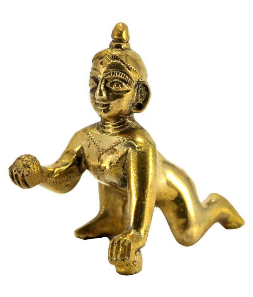    			Lucknow Pujan Store - Laddu Gopal Brass Idol