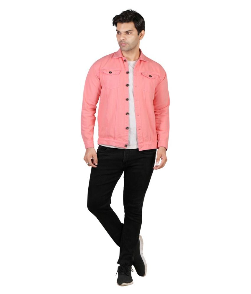 ARBIA FUNKI Pink Denim Jacket - Buy ARBIA FUNKI Pink Denim Jacket Online at Best Prices in India 