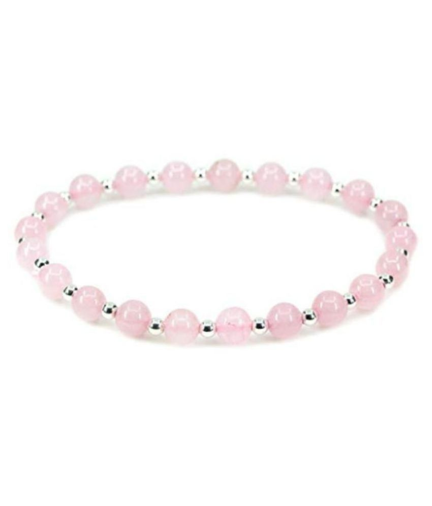 6mm Pink Rose Quartz Natural Agate Stone Bracelet Buy 6mm Pink Rose