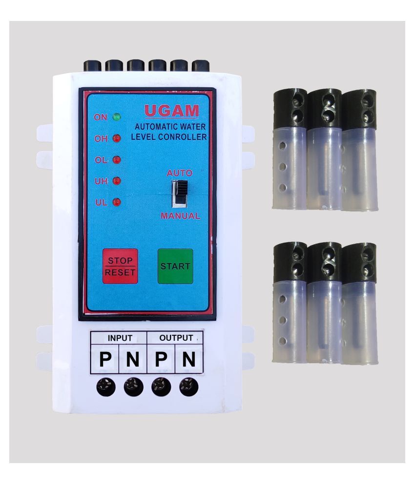 Buy FULLY AUTOMETIC WATER LEVEL CONTROLLER WITH DRY RUN PROTECTION WITH 6 SENSOR WITH 1 YEAR
