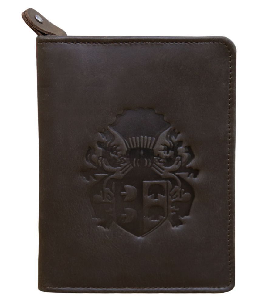     			Style 98 Leather Brown Passport Holder