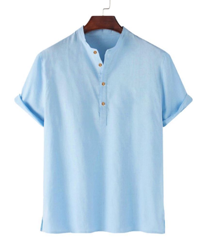     			Vida Loca 100 Percent Cotton Sky Blue Shirt