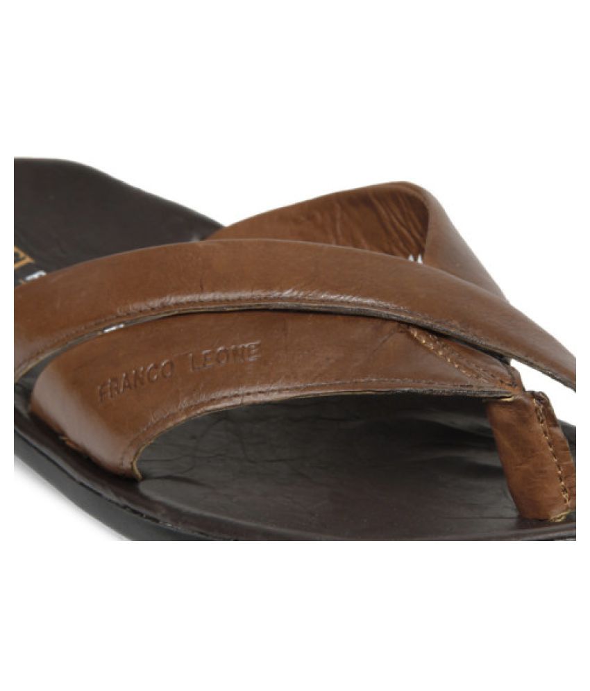 franco leone tan sandals