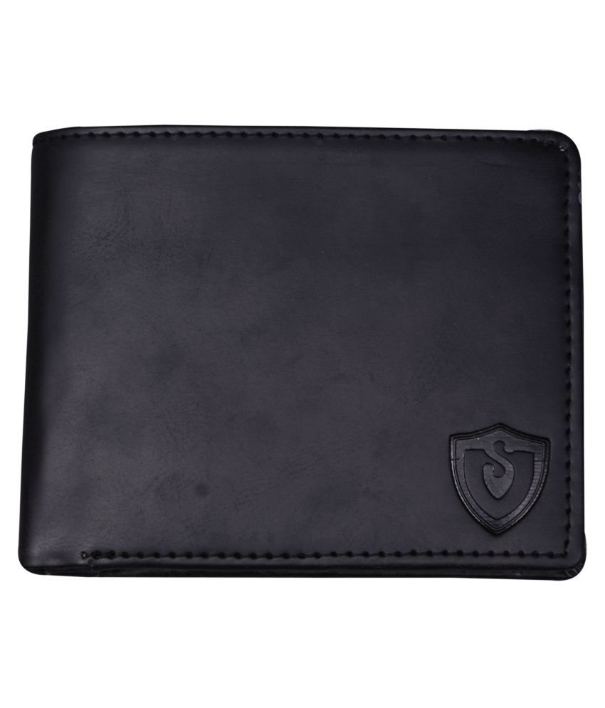     			Keviv Leather Black Casual Regular Wallet